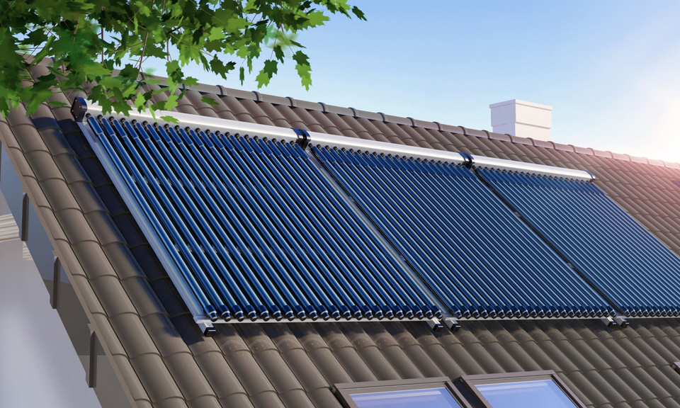 Solarpaneele auf Dach